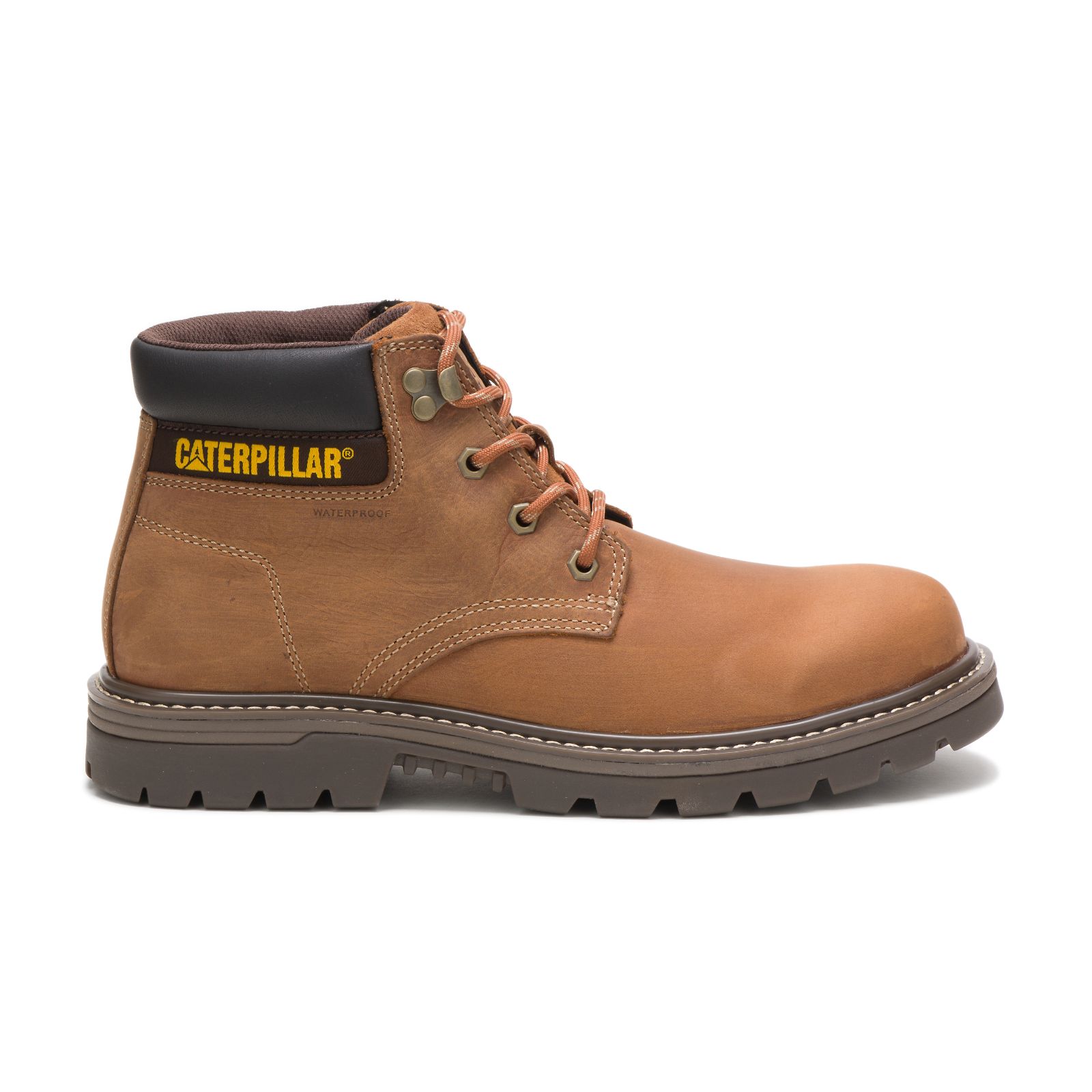 Caterpillar Boots South Africa - Cat Men's Outbase Waterproof Work Boots Brown SD1274836